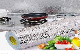 ADHESIVO EN ROLLO PARA COCINA T/ALUMINIO 3MT X 60CM COD. DD1004